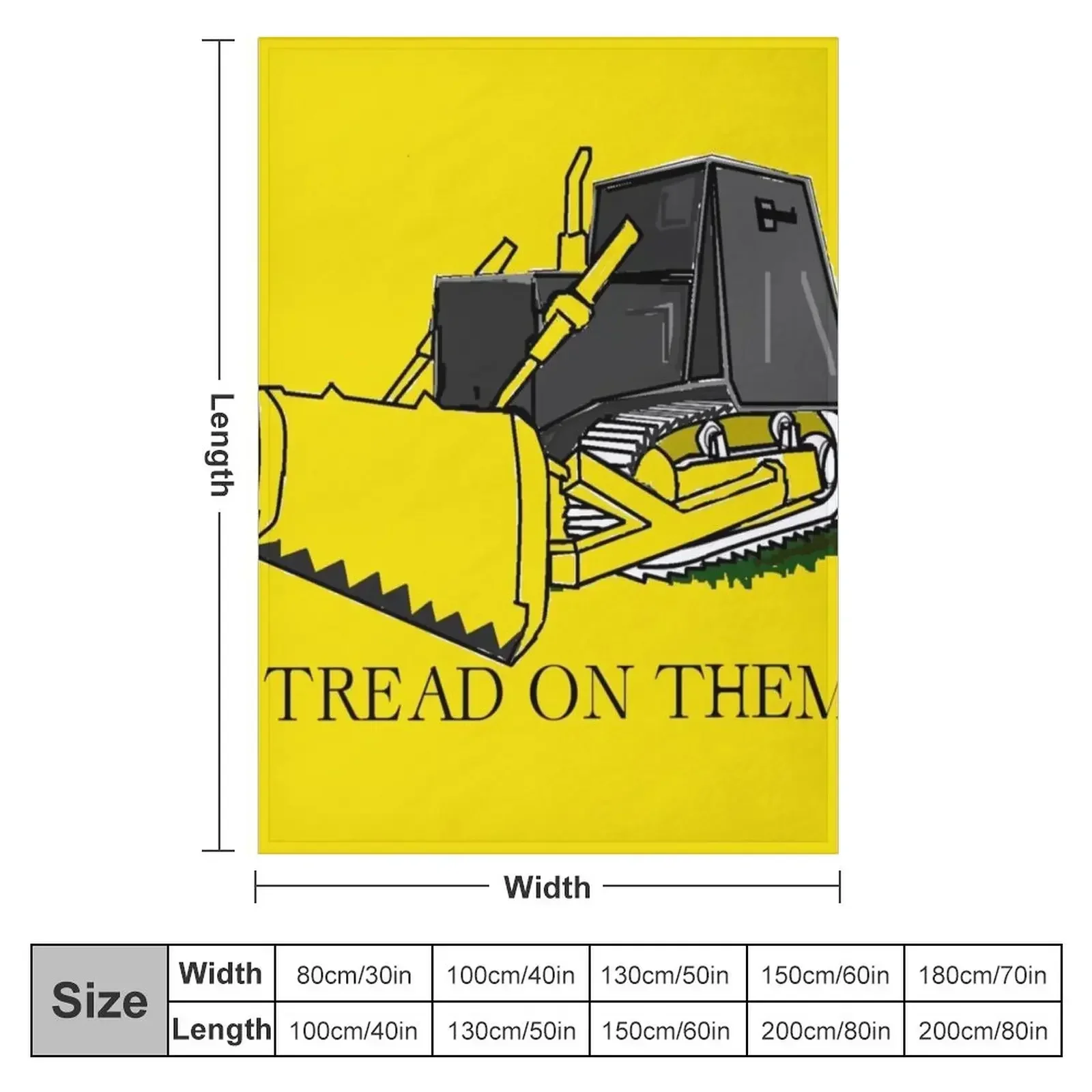 Marvin Heemeyer: Tread on them, Killdozer Throw Blanket couch cozy soft plush fuzzy picnic outdoor blanket