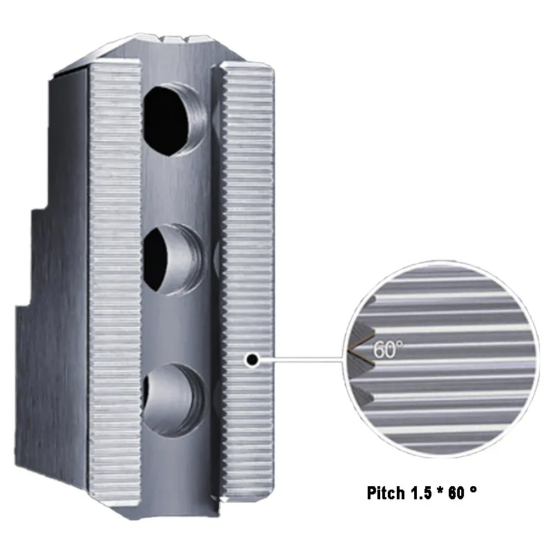 5 Inch 6 Inch 8 Inch 10 Inch High Precision Hydraulic Hard Claw Three Jaw Chuck CNC Lathe Machine Accessories Strong Step Claws