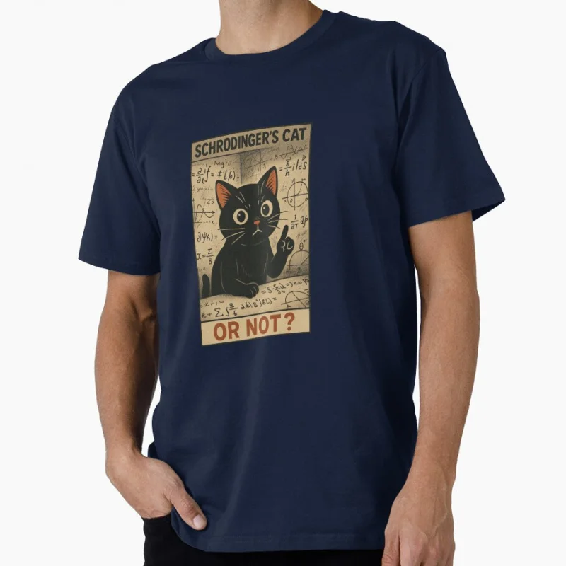 

1210 Funny Quantum Mechanics Physics Gift T-shirt 100% Cotton Print Graphic Clothes All Sizes S-6XL Tops
