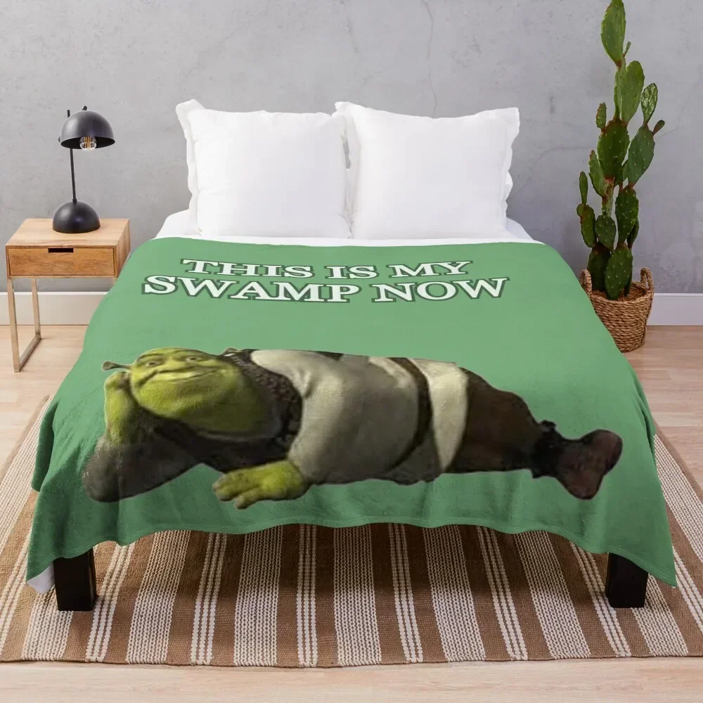 This is my swamp now design Throw Blanket Nap Thin Blankets