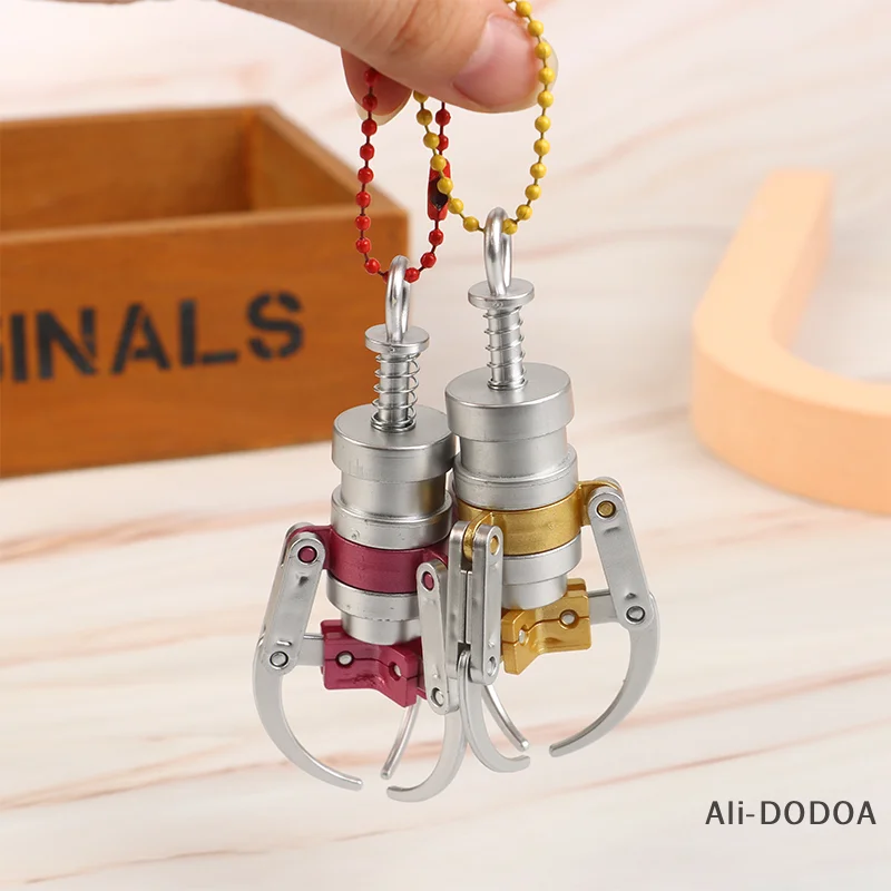 سبيكة الربيع مخلب كليب DIY بها بنفسك لعبة لعبة تحصيل ممر مخلب آلة بيع المفاتيح قلادة #4