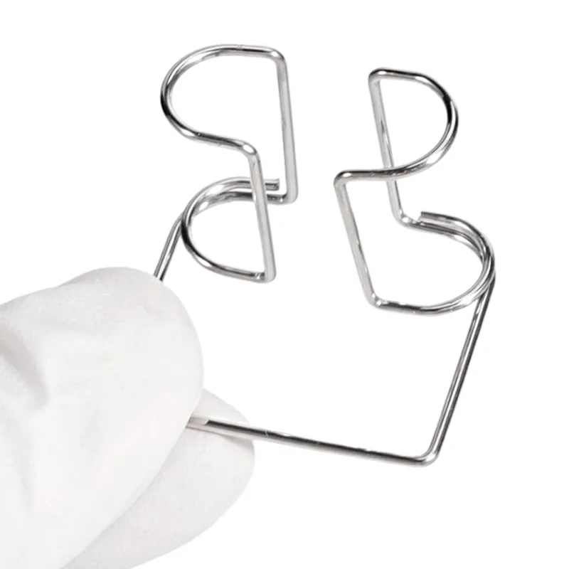 4pcs/set Dental Cotton Roll Clip Autoclavable Stainless Steel Cotton Roll Clip Holder Dentistry Lab Supplies Dentist Clinic Tool