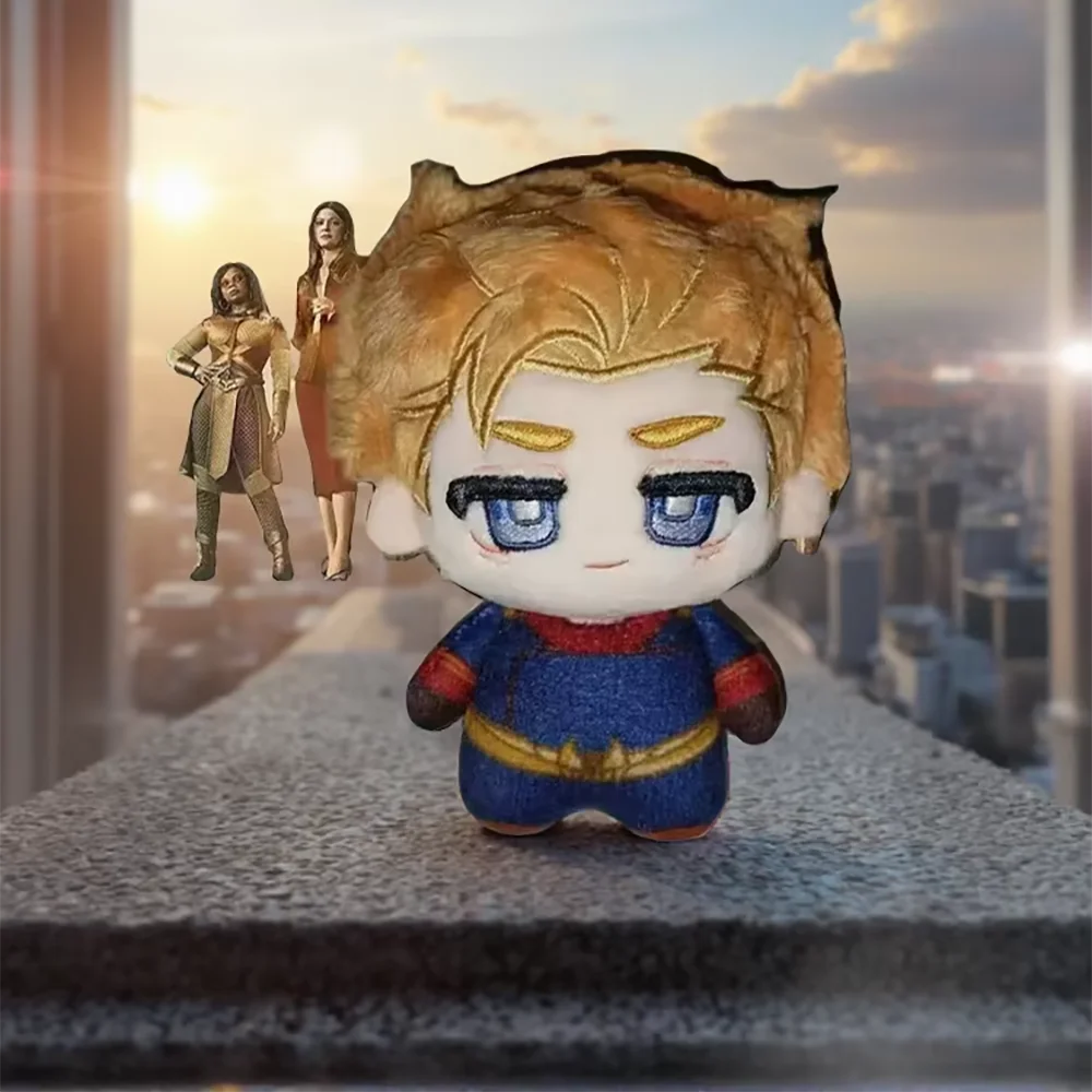 The Boys Homelander Plush Doll 10cm Fan Collect Homelander Antony Starr Stuffed Doll Pendant Backpack XMAS Present Gift Props