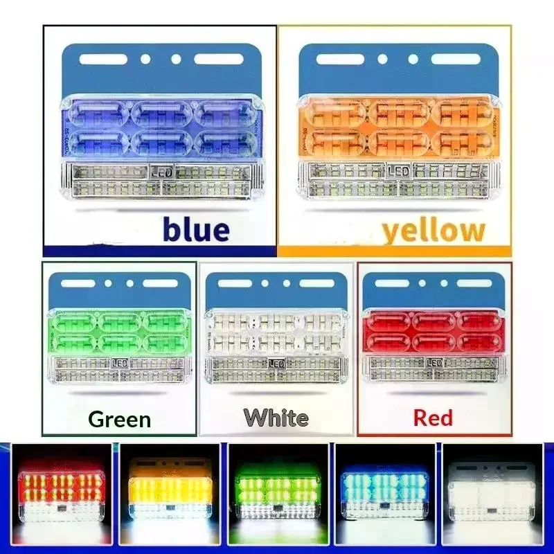 LED Truck Side Light Multi Functional 7 Rows No Dead Angle for Heavy Duty Vehicle Safety Upgrade