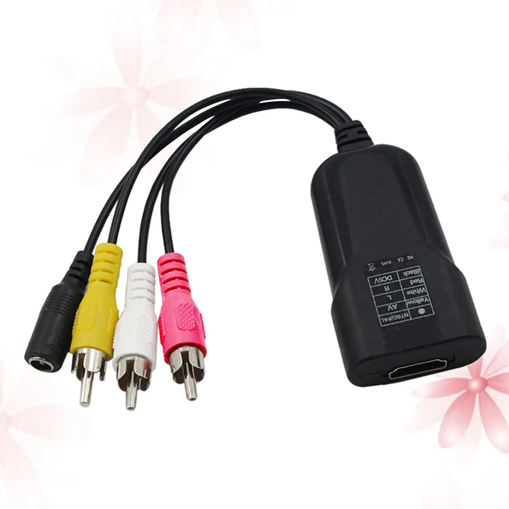 

To Converter Cable For Composite Converter Cable Video Adapter Support 1080P Ntsc Pal Plug Play Portable Scaler