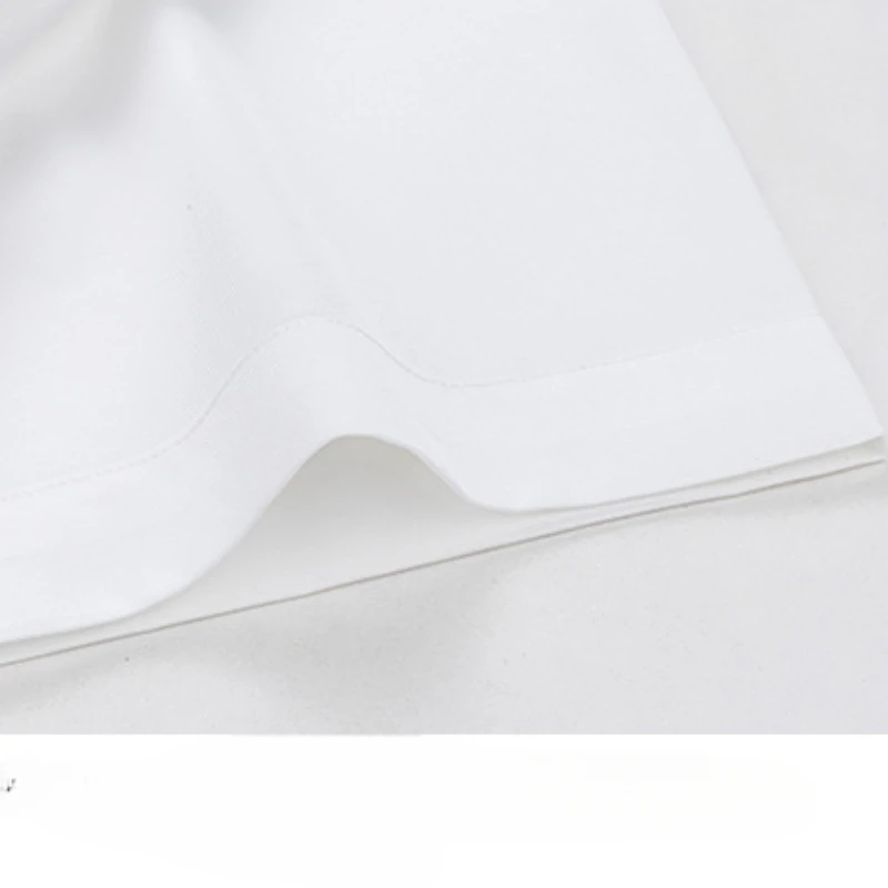 S-6XL Anti-wrinkle Men Shirt Long Sleeve Casual Soft Cozy Business Formal Work White Shirt Men Long sleeved No Pockets