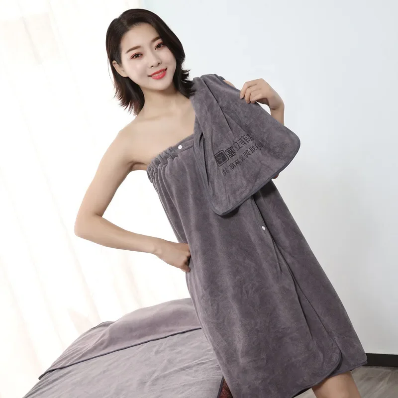 Portable Fast Drying Bath Skirt Microfiber Beach Spa Bathrobes Boob Tube Top Sauna Clothes Bath Towel  Absorbent