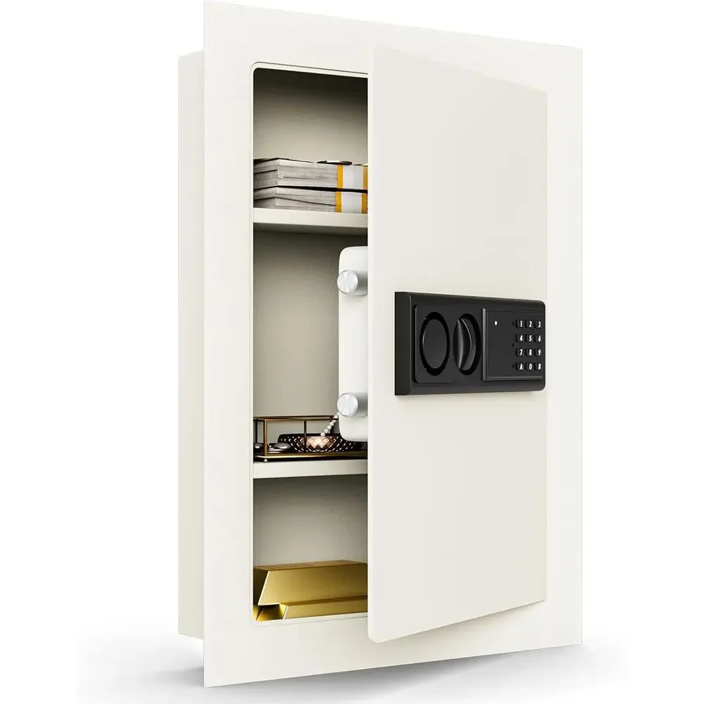 Built-In Wall Electrical Safety Cabinet, White