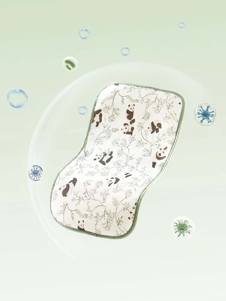 신생아 0-6개월부터 1-3세까지 사용 가능한 아기 베개, 여름 아이스 실크 쿨링 클라우드 시트 베개