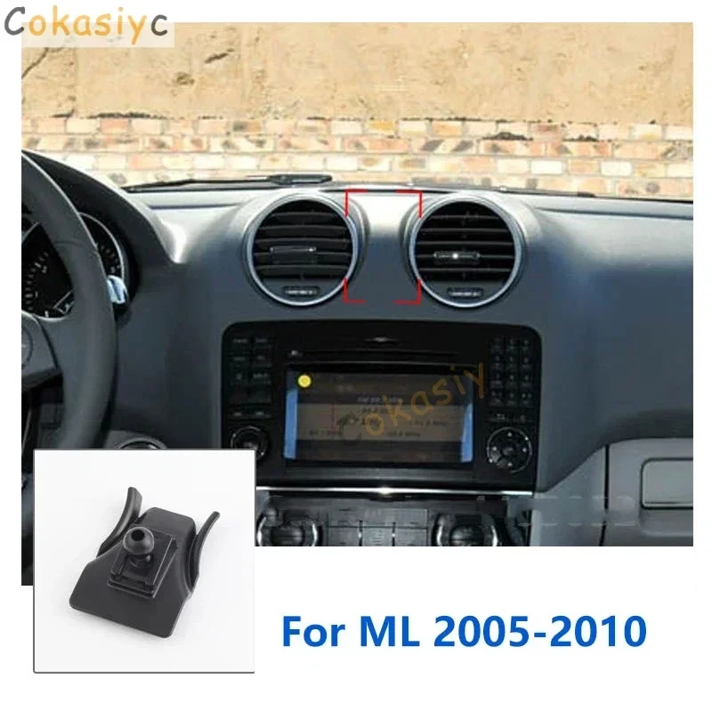 17mm Special Mounts For Mercedes Benz W164 ML 350 500 Car Phone Holder GPS Supporting Fixed Bracket Base Accessories 2005-2010