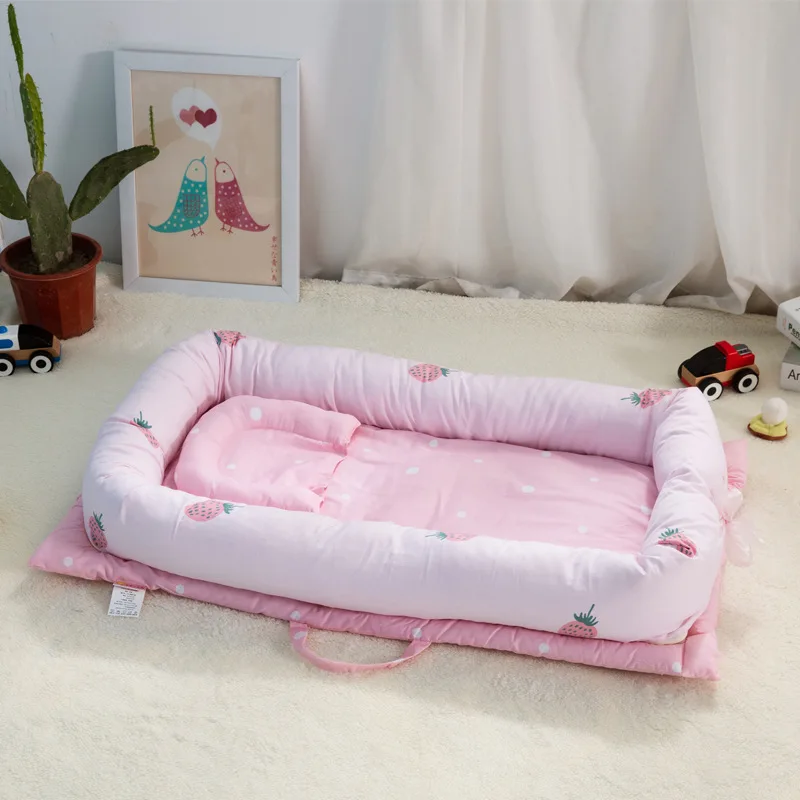 Nid de couchage amovible pour bébé, lit avec oreiller, lit de voyage, matelas