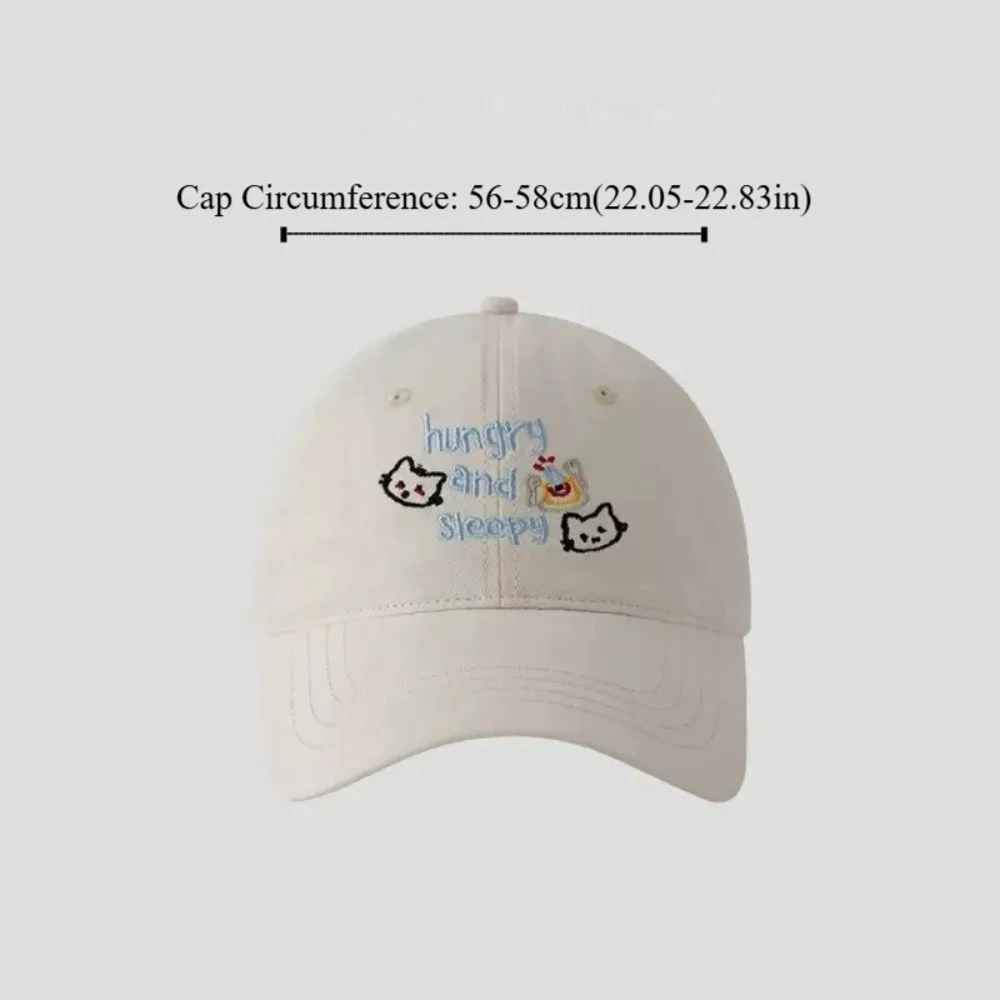 الأزياء الكورية إلكتروني قبعة بيسبول القطن التطريز القط بلغت ذروتها قبعة حلوة تنوعا Snapback قبعة الربيع