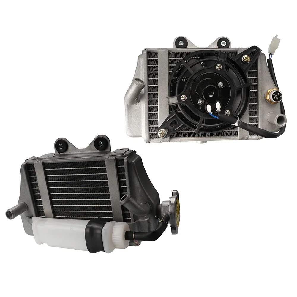 

Радиатор двигателя Water T для 150cc 200cc 250cc ATV ATV Аксессуары для мотоциклов Радиатор двигателя Резервуар для воды Кулер Вентилятор водяного охлаждения