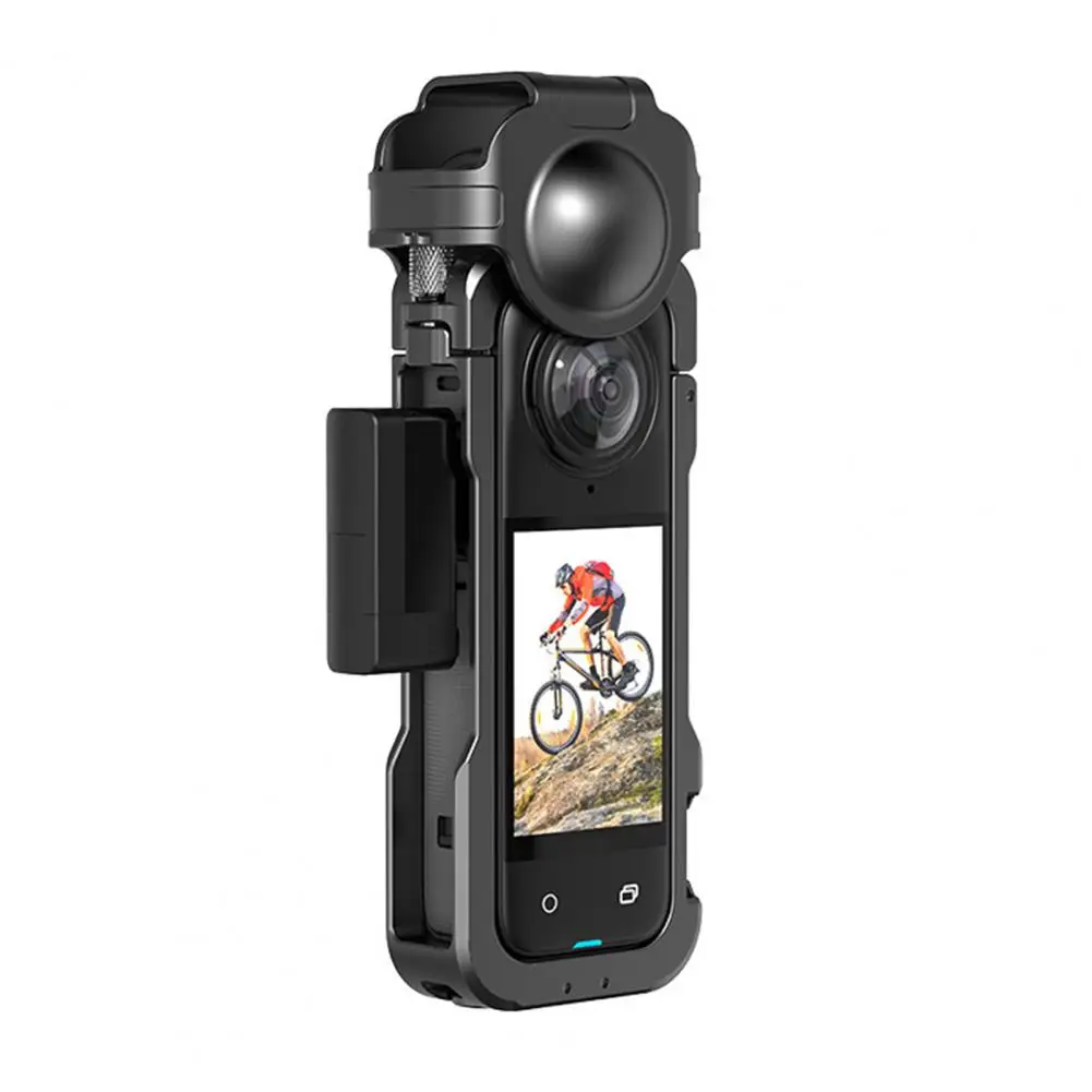 กรอบกล้องที่ทนทาน กรอบป้องกันโลหะที่ทนทานสําหรับกล้องแอคชั่นแคมเมรา Insta360 X4 กรงทนต่อแรงกระแทกสําหรับ Ultimate