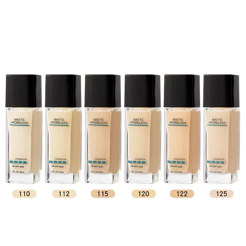 Liquid Foundation Professional Makeup Base Full Coverage Concealer Long Lasting Waterproof Face Foundation BB Cream Cosmetics