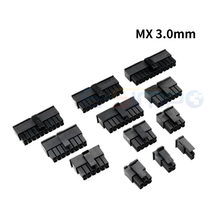 

Micro-Fit MX3.0mm Spacing Double Row Connector Joint 43025 Plug Small 5557 Male Rubber Housing 2*2/3/4/5/6/7/8/9/10/11/12Pin