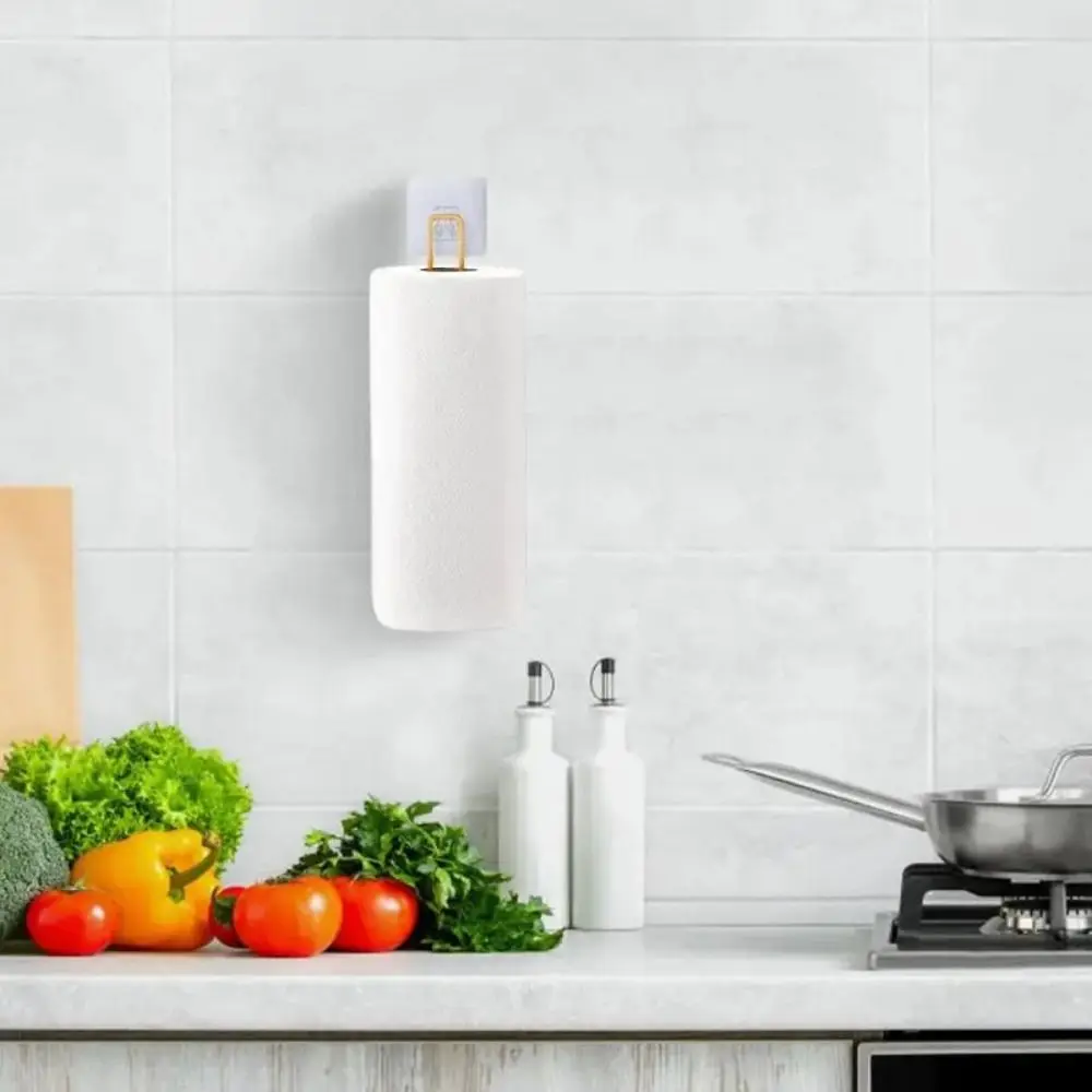 Extended Toilet Roll Paper Holder Wall Mounted Anti-rust Roll Paper Hanger Creative Multifunction Lengthen Tissue Storage Holder