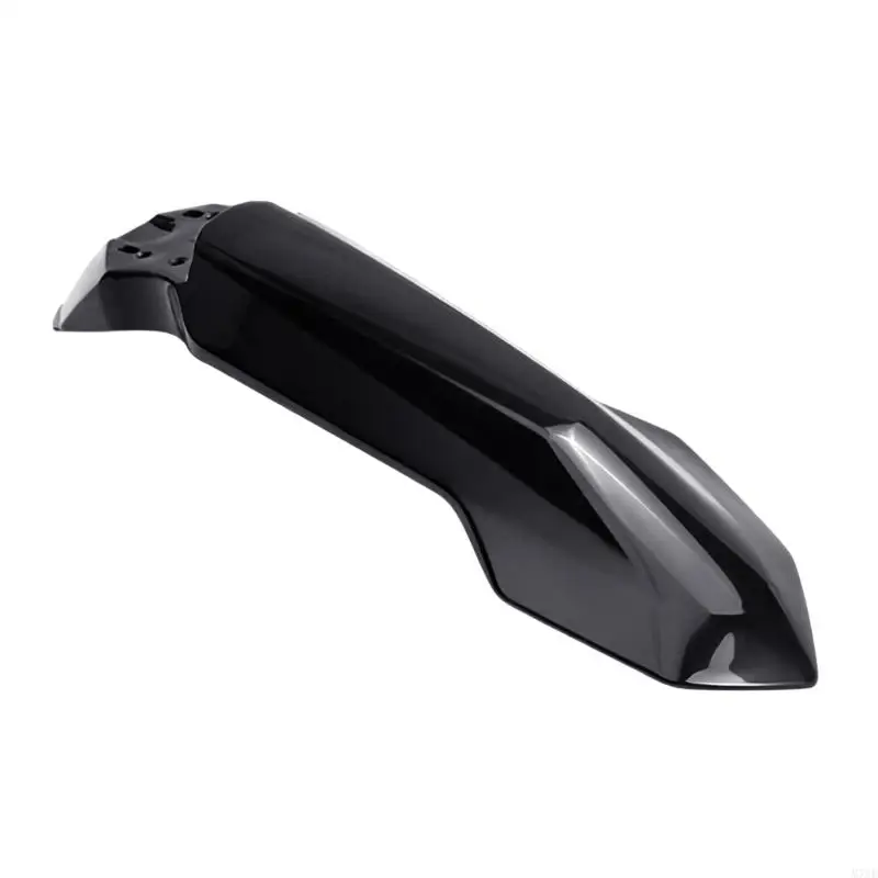 M76E Motorrad-Frontkotflügel-Reparaturteil, schwarze Kunststoff-Radabdeckung mit Montageplatte für Fahrten auf nasser Straße und – Detail 9