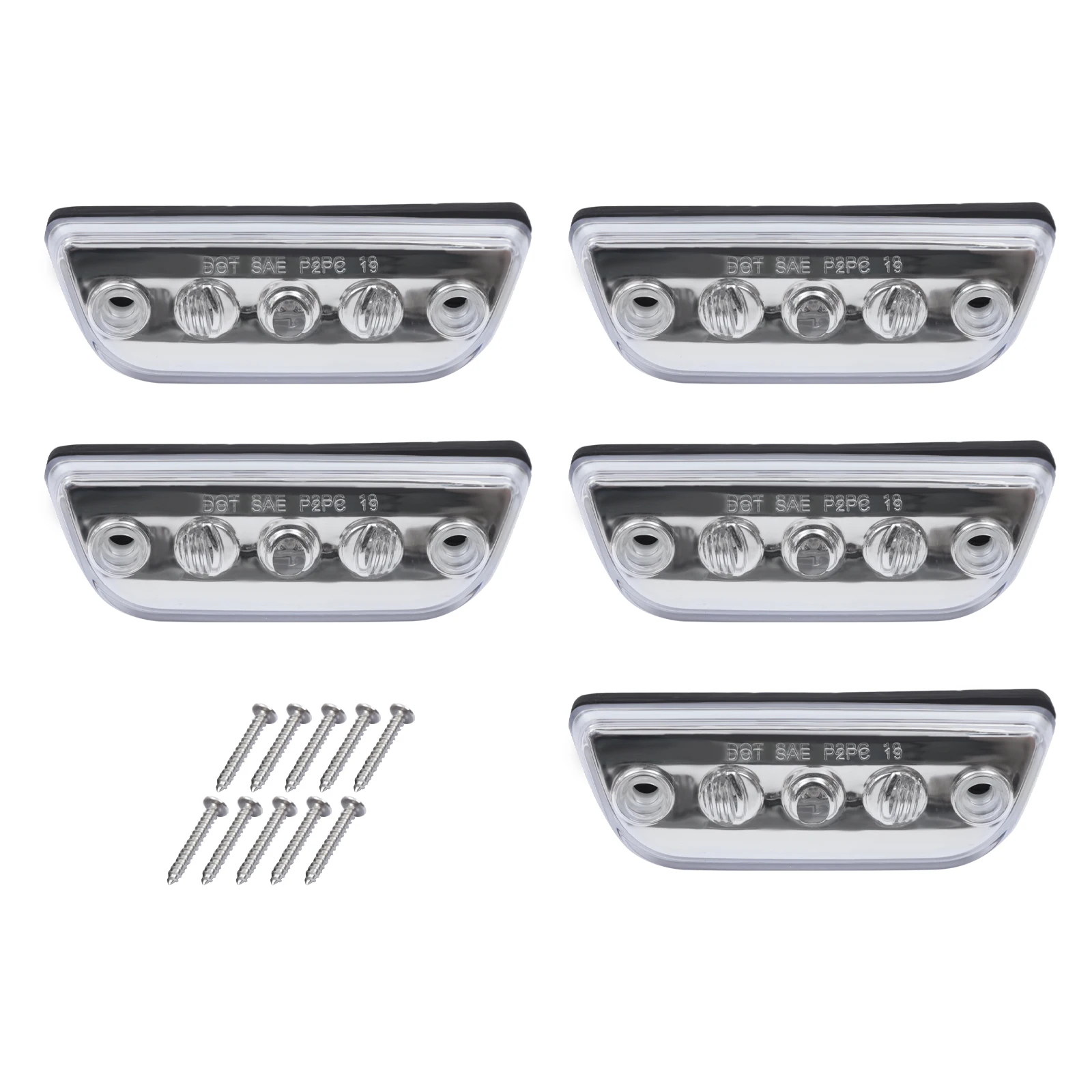 5PCS LED Roof Clearance Marker Lights For 2015-2020 Kenworth T680