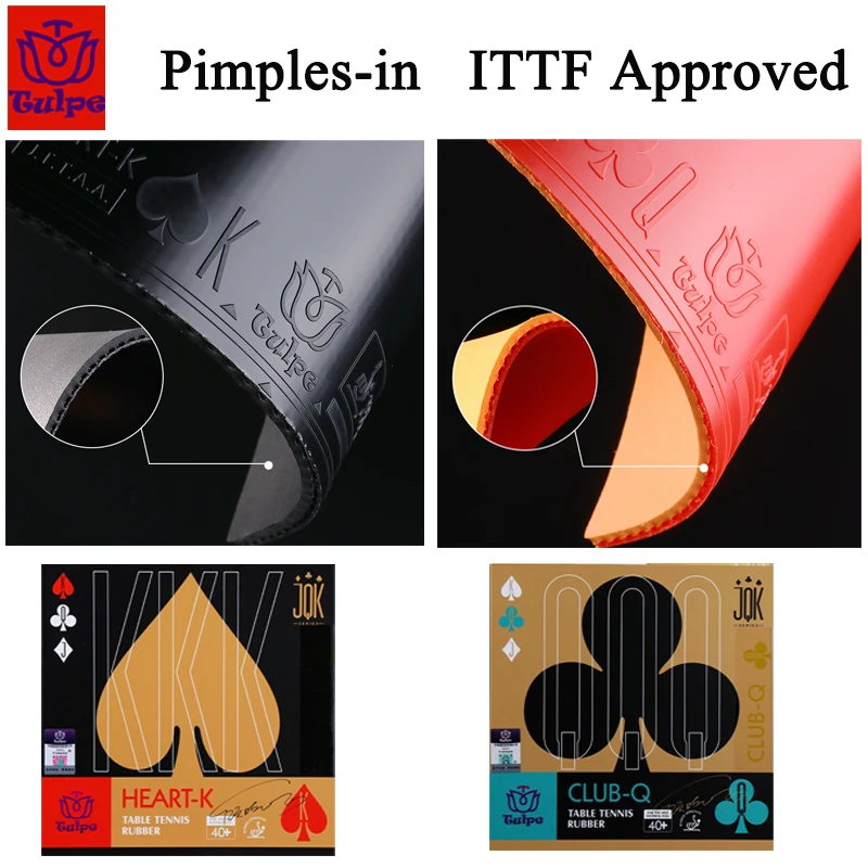 tulpe-heart-k-club-q-pimples-in-table-tennis-rubber-sheet-sticky-offensive-type-ping-pong-rubber-with-21mm-sponge-ittf-approved