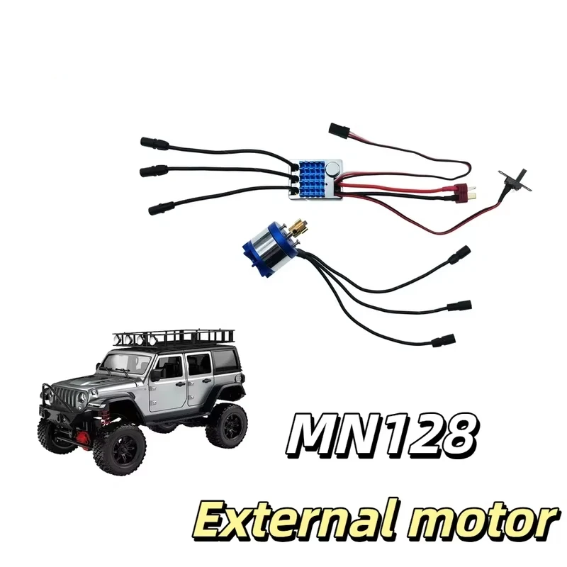 

Rc Brushless Outrunner External Motor Power Upgrade Kit Mn128 2830 Am32 45A Esc For Mangniu 128 Hobby Rc Crawler Off Road Car
