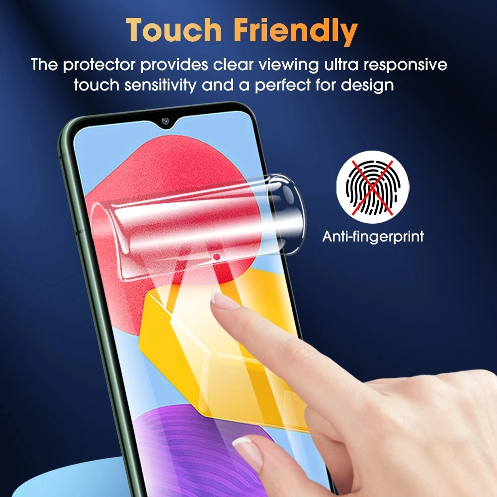 3Pcs Full Cover Flexible Silicone Hydrogel Film For Samsung S24 FE A06 A16 A05 A15 A35 A55 A54 A34 M55S M05 Screen Protector