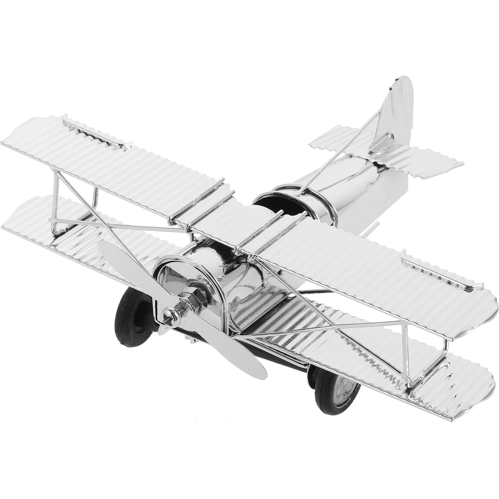 Vintage Decor Airplane Model Aircraft Decorative Suite Retro Metal Room