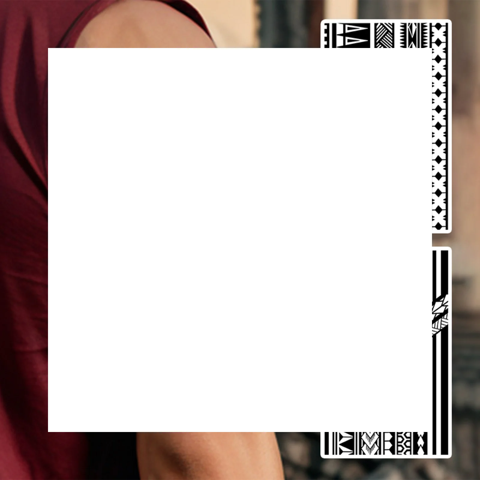 

Geometric Pattern Bracelet Waterproof Temporary Tattoo Lasting 1-2 Weeks Realistic Semi-Permanent Fake Tattoo