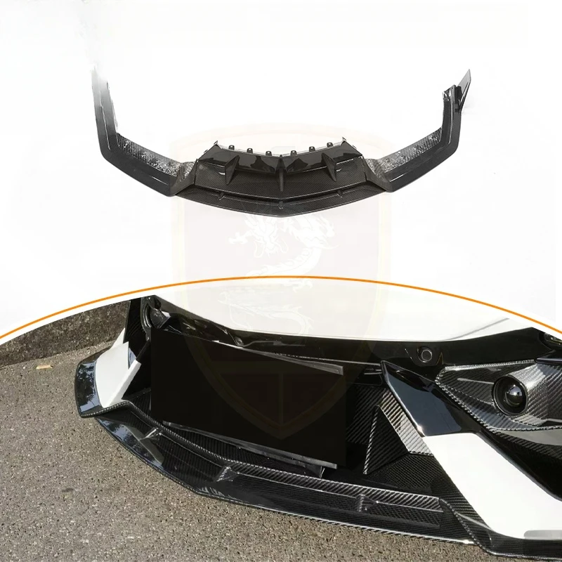 High Quality MSY Style Dry Carbon Fiber Front Bumper Lip Kit Fit For Revuelto