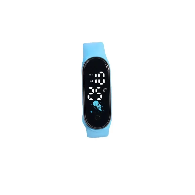 Reloj inteligente deportivo a prueba de agua para niños, pulsera electrónica de silicona para exteriores, relojes digitales