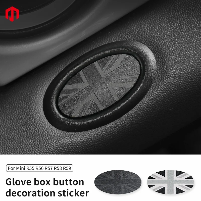 Co-pilot Storage Box Button Leather Sticker For Mini Cooper R56 R55 R57 R58 R59 Car Interior Sticker Accessories