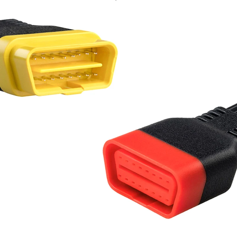 Obd2 obdii تمديد كابل ذكر إلى موصل سالب 16Pin أداة تشخيصية ل ELM327 إطلاق فكر Diag محول غير قابل للانحناء