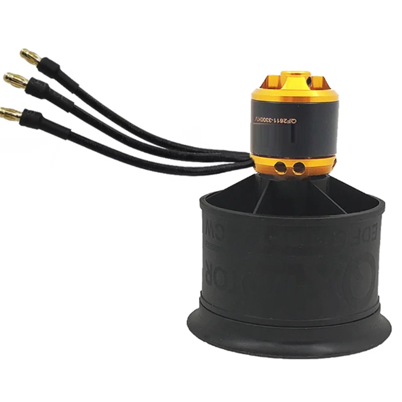 

【Hot Selling Items】QF2611 Brushless Motor 3300/4000/4600/5000Kv New 50Mm EDF 12 Blades Ducted Fan CW CCW For RC Airplane