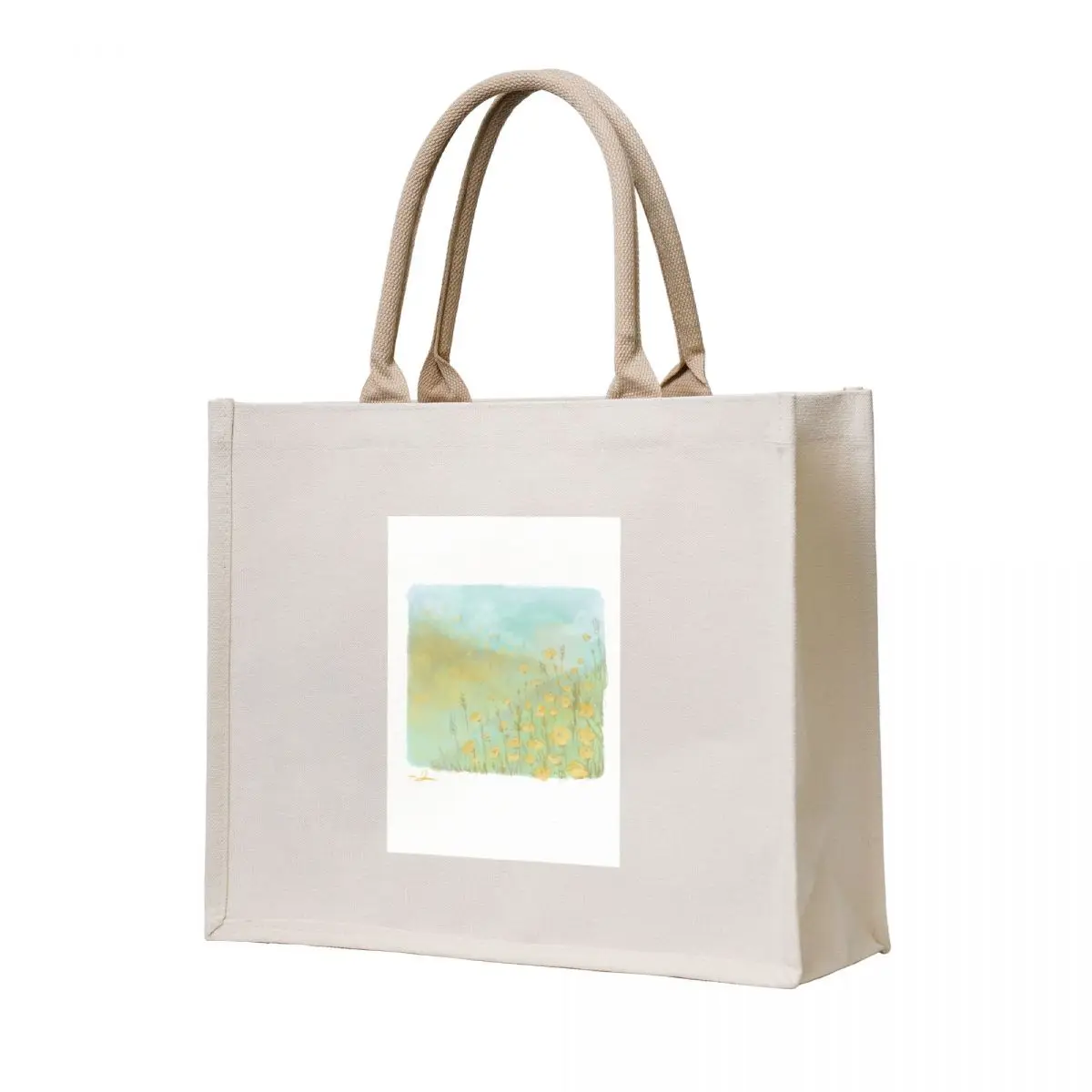 

Fields of Yellow Tote Bag tote bag university tote bags aesthetic Woman shopper bag cute pouch