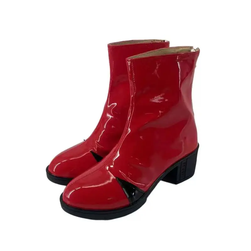 

VA 02 Asuka Langley Soryu Cosplay Shoes Boots Halloween Party Shoes Red 2025 Hot SALE