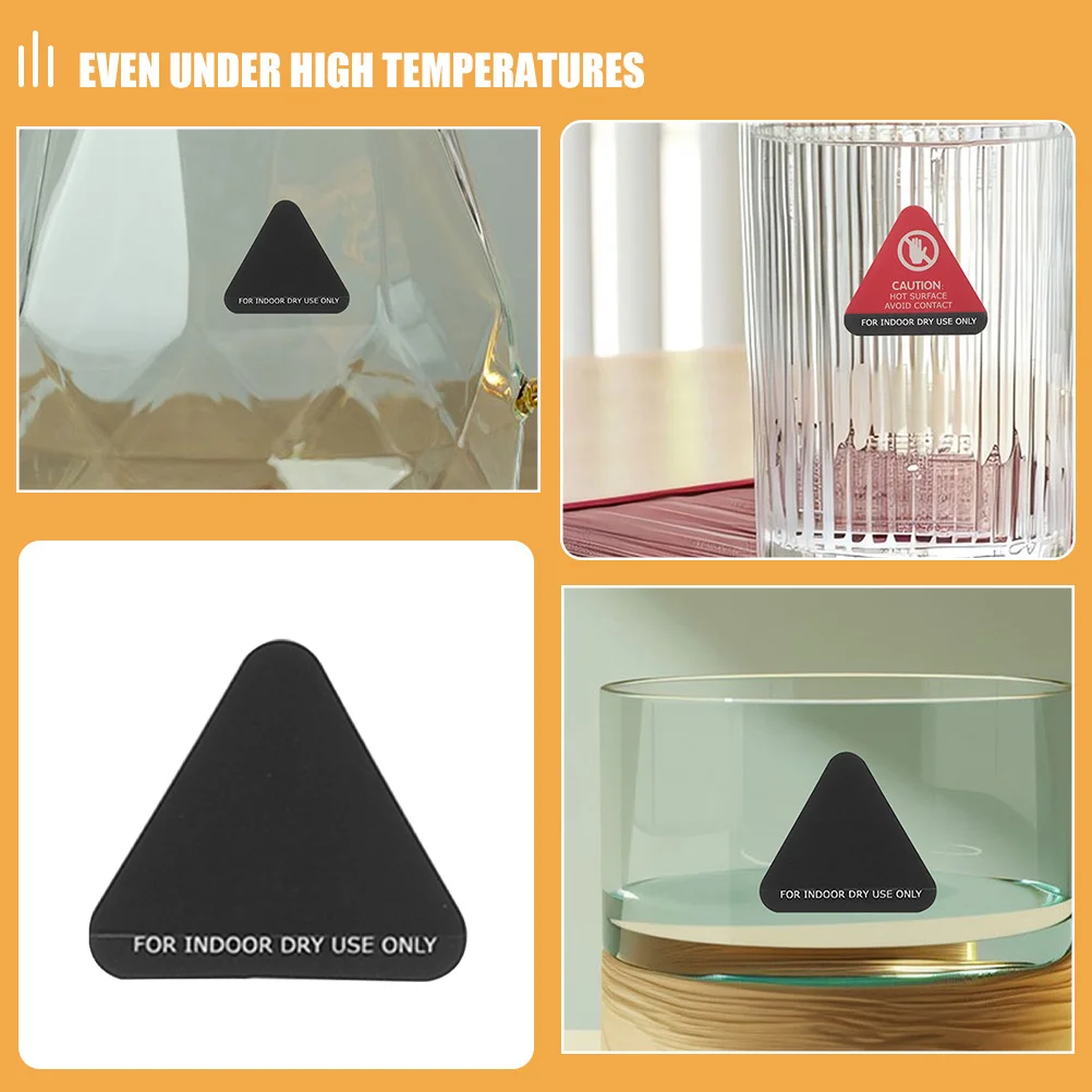 10 قطعة ملصق تغيير اللون الحساس للحرارة ملصق تحذير بدرجة حرارة عالية للغلايات لمنع الحروق تنبيه السطح الساخن للسلامة #3