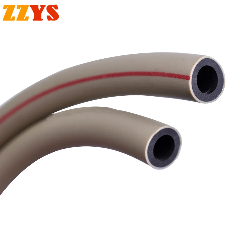 4.5mmx8mm Motorcycle Double Layer Tubing Fuel Exhaust Pipe Valve Vacuum Oil Tube Negative Pressure Trachea Vacuum Hose Length 1m