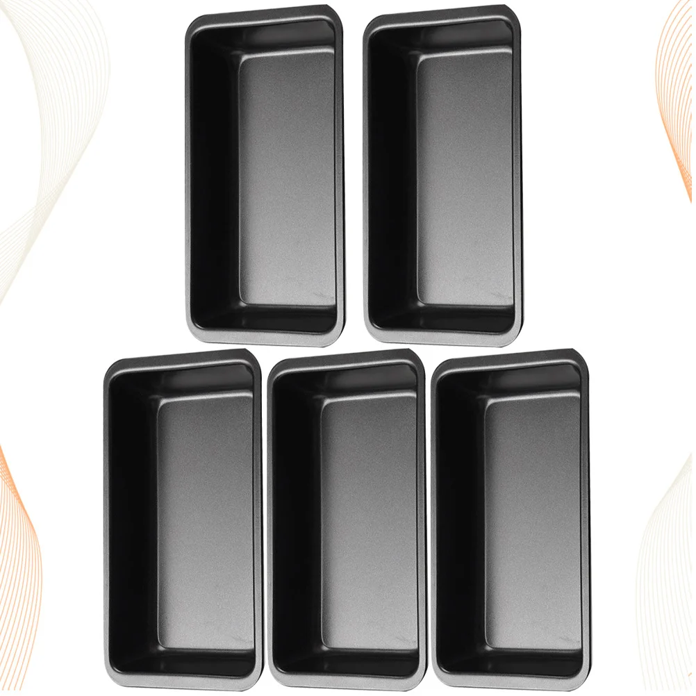 

5Pcs Baking Pan Carbon Steel Non-Stick Bread Mold Oven Cake Mold Toast Box Bakeware Tray Toast Box Baking Pan
