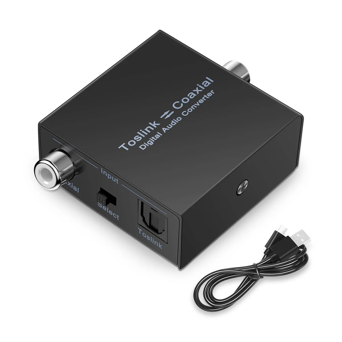 Digital Audio Converter Bi-Directional RCA Digital Coaxial to Optical Toslink Converter Optical SPDIF Toslink to Coaxial