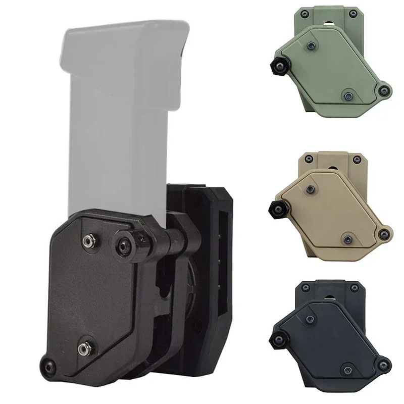 Hunting Airsoft IPSC Left Right Handed Speed Magazine Pouch Mounting 1.5 inch belts Multi-angle Rotation Mag Pouch Accessories