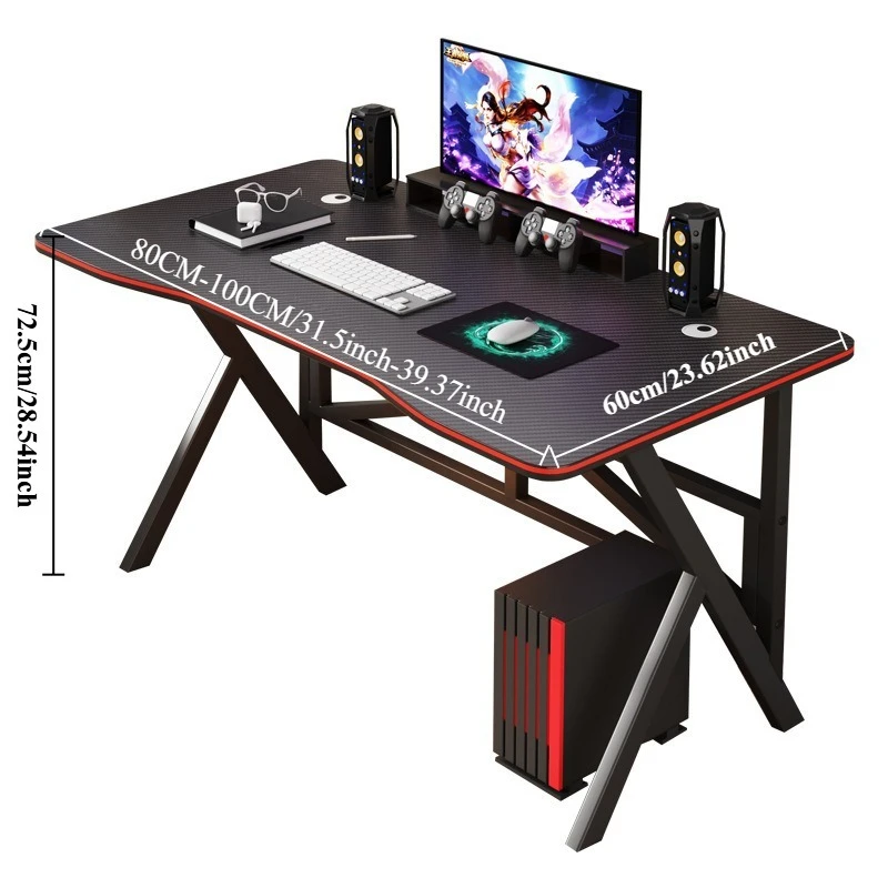 Ergonomic Gaming Table Desktop Computer Desk Study Table Gaming Luxury Stable Gaming Table Bedroom Writing and Learning Desk
