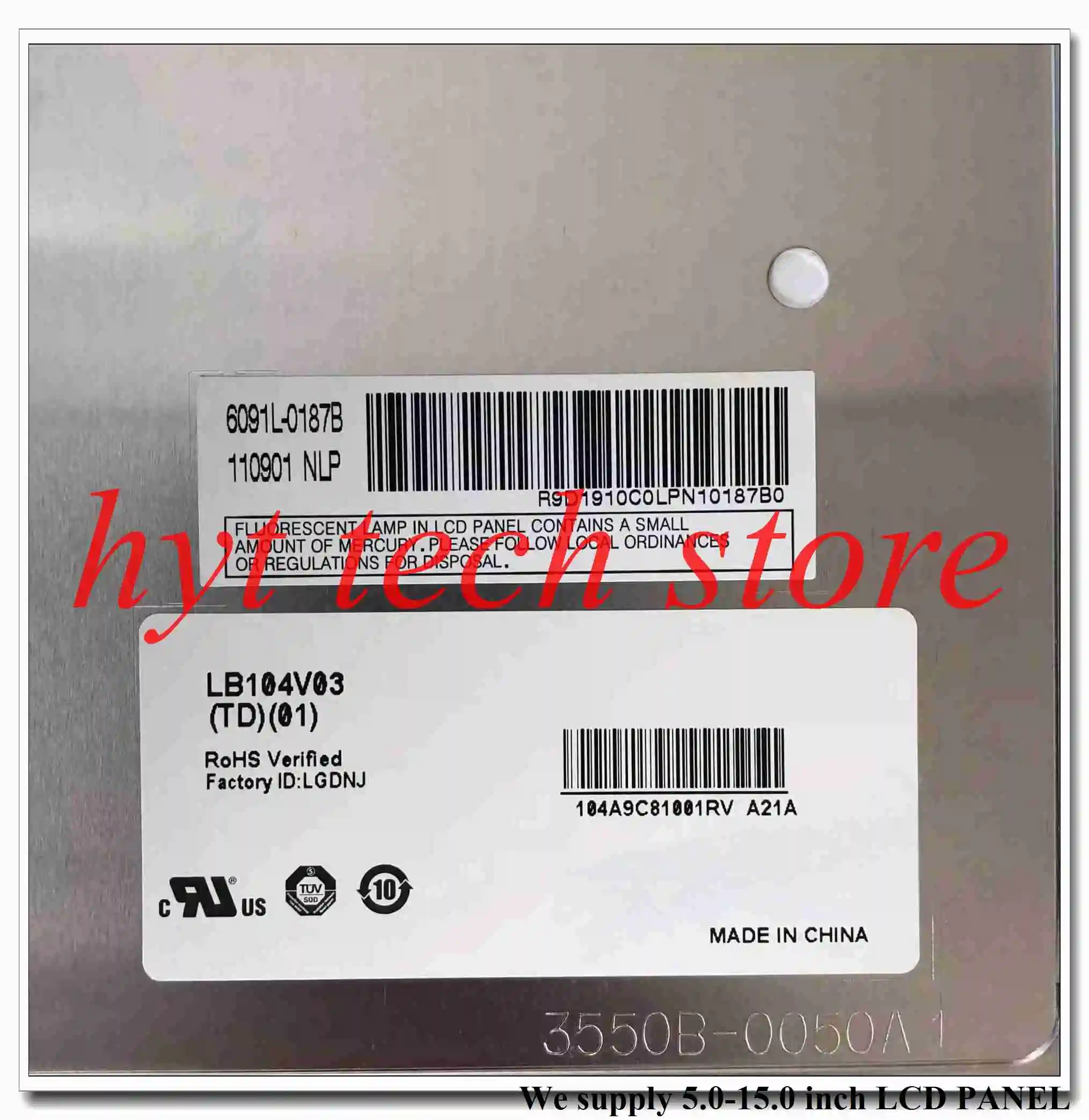 LB104V03-TD01 10,4-дюймовый промышленный ЖК-дисплей, новый и класс A+, в наличии, протестирован перед отправкой