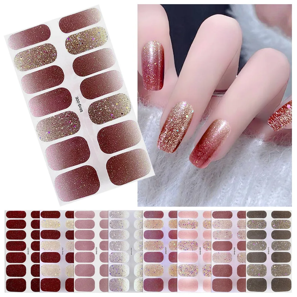 Pegatinas de uñas postizas francesas, diseños de calcomanías DIY para manicura artística, decoraciones de salón de belleza para mujeres, envolturas de uñas de cobertura completa, puntas