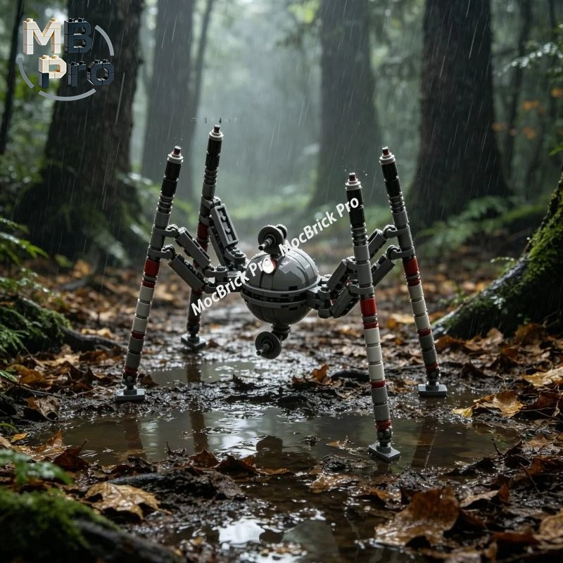 

Futuristic Homing Spider Droid Building Blocks MOC Combat Machinery Robot Bricks Leisure Collectible Toy