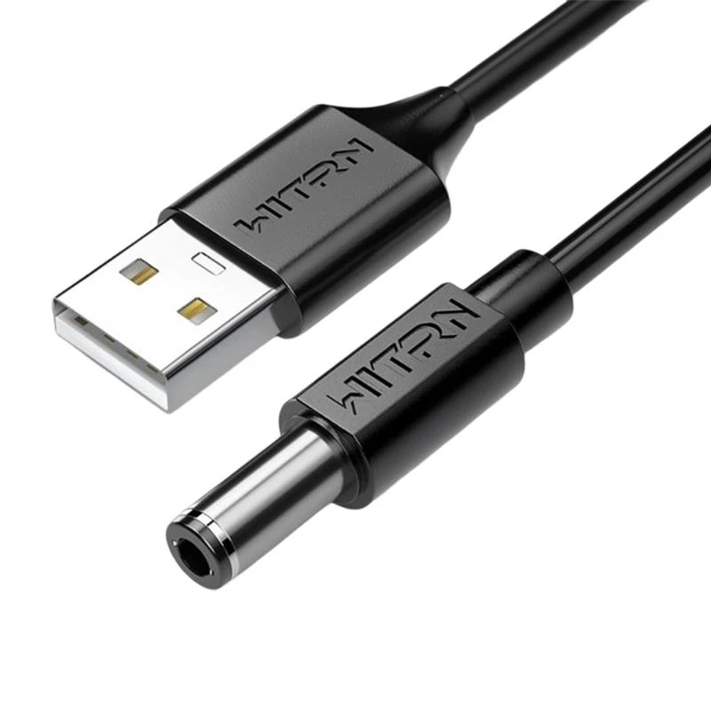 

USB Power Line USB-A to DC9V/12V Converter Adapter Cable QC3.0 2.1x5.5mm