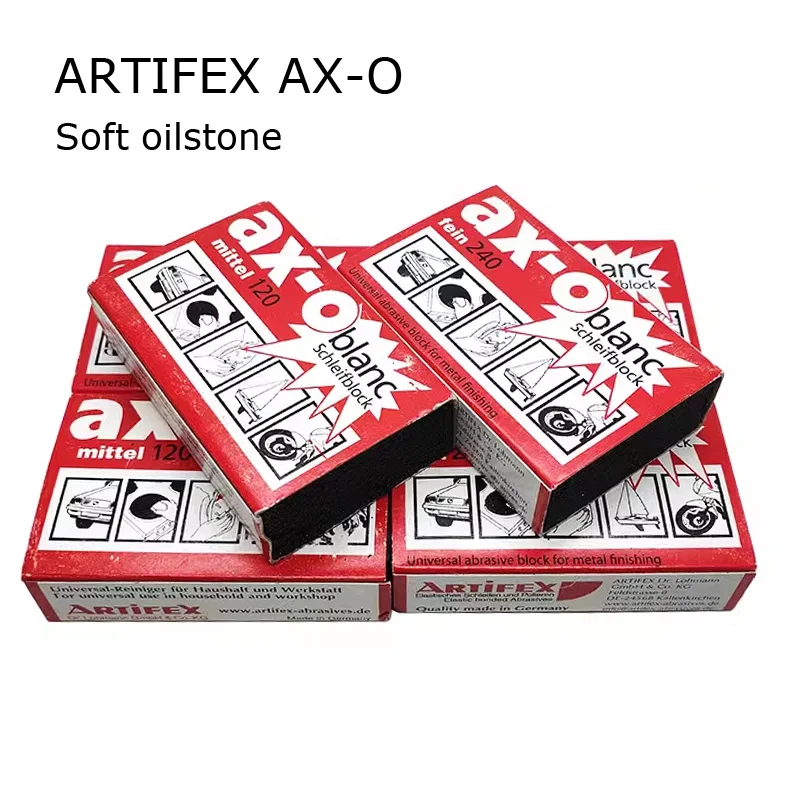 1pcs Artifex Ax-o Rubber Soft Oilstone For Wire Cutting Metal Wedm Polishing Block Scratch Repair Rust Removal 80x50x20mm