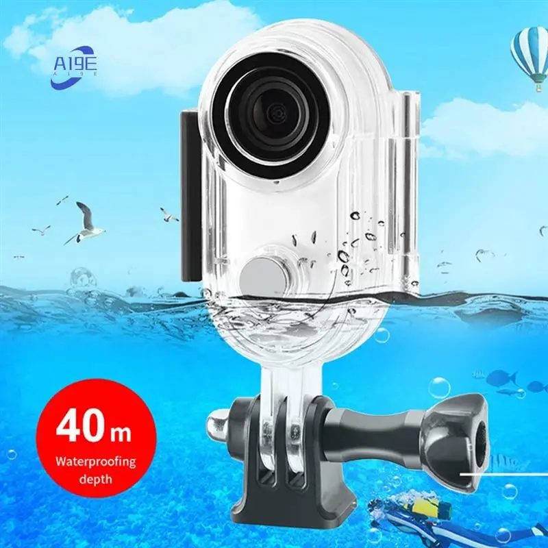 

A19E-For Shadowstone Insta360 Go3 Thumb Stabilized Camera 40M Diving Case Sealed Multifunctional Portable Waterproof Case Durabl