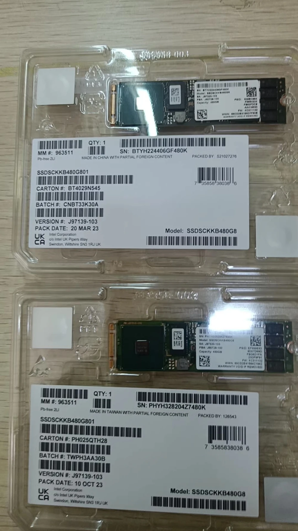 Unidad de estado sólido empresarial con protocolo S4510 240G 480G M.2 2280 SATA NGFF adecuada para computadoras Intel