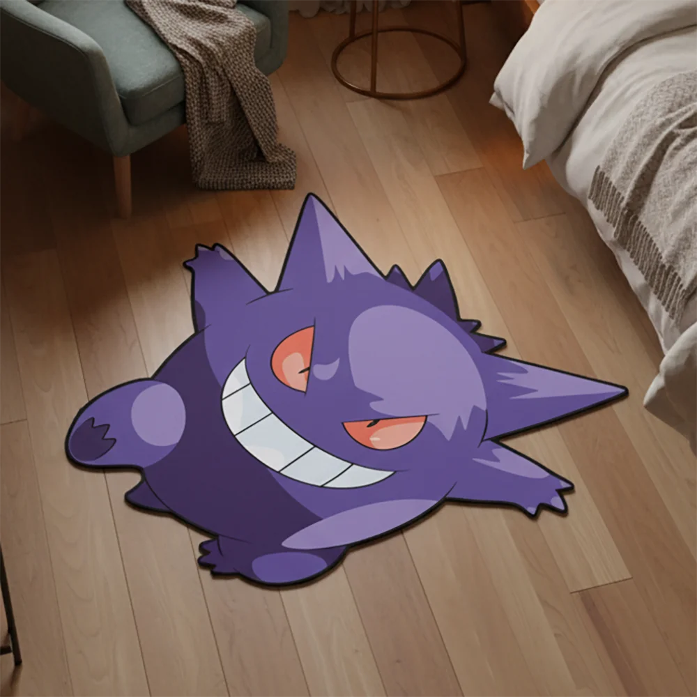 

Коврик с рисунком аниме Gengar Snorlax Pikachu Pokémon, красочный дизайн, коврик для домашних животных, мягкий напольный коврик, мягкое декоративное одеяло, игровой коврик