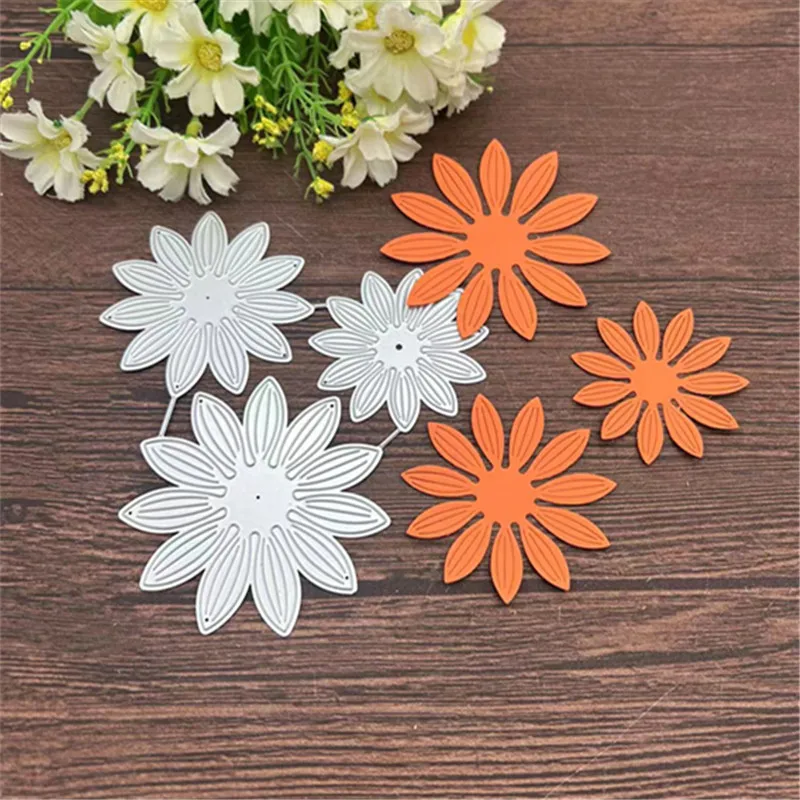 3D Flower Metal Cutting Dies Stencils For DIY Scrapbooking Decorative Embossing Handcraft Template